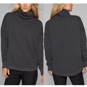 NWT Athleta Cozy Karma Sweater in Charcoal Heather Gray